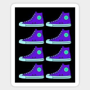 Purple Sneakers Sticker